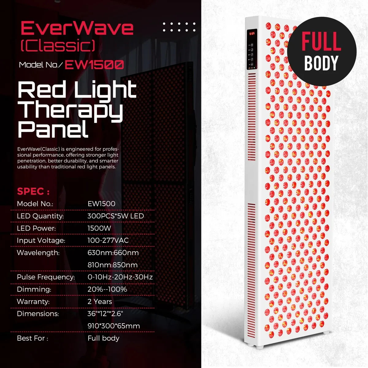 Radiant Arc Red & Near-Infrared Panel System