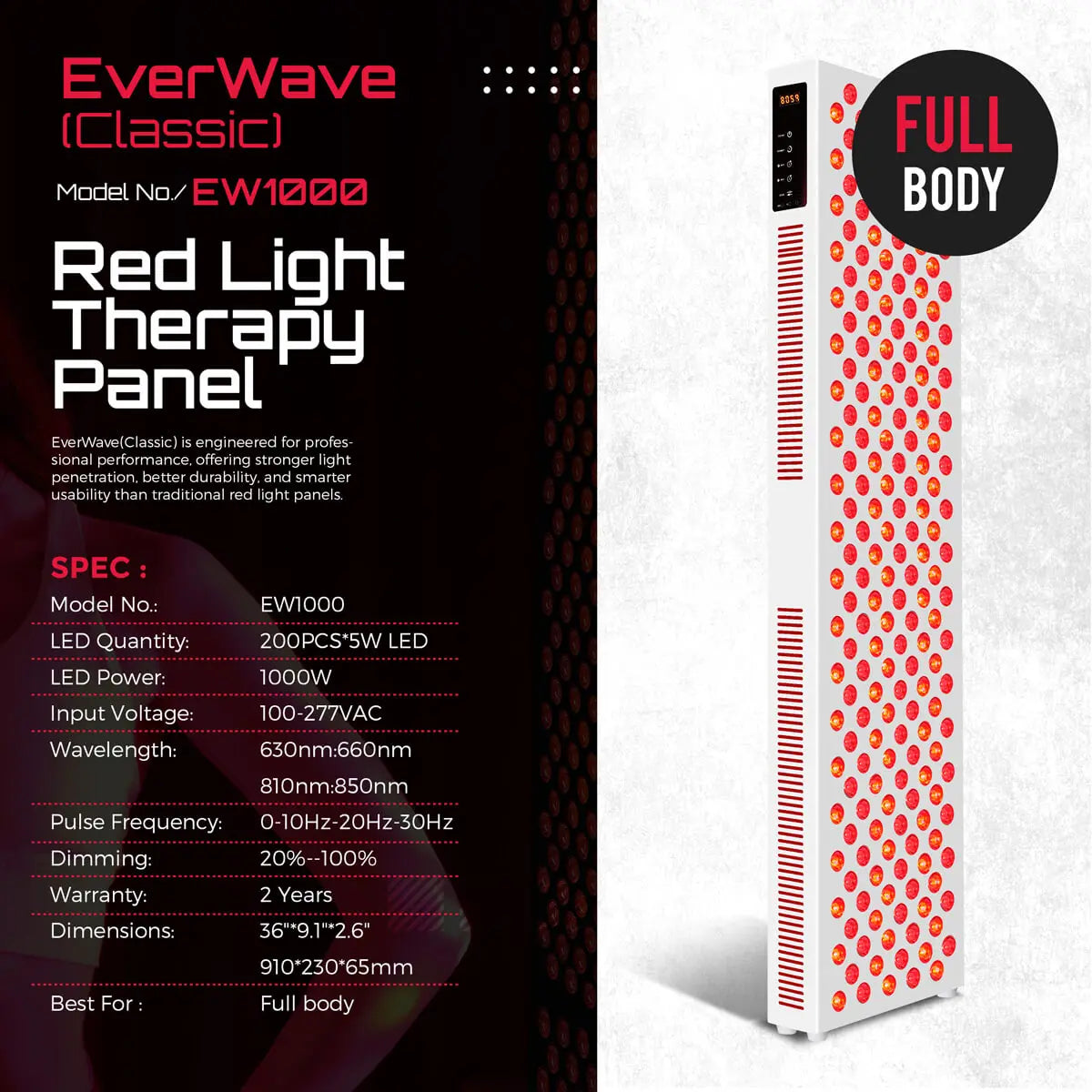 Radiant Arc Red & Near-Infrared Panel System