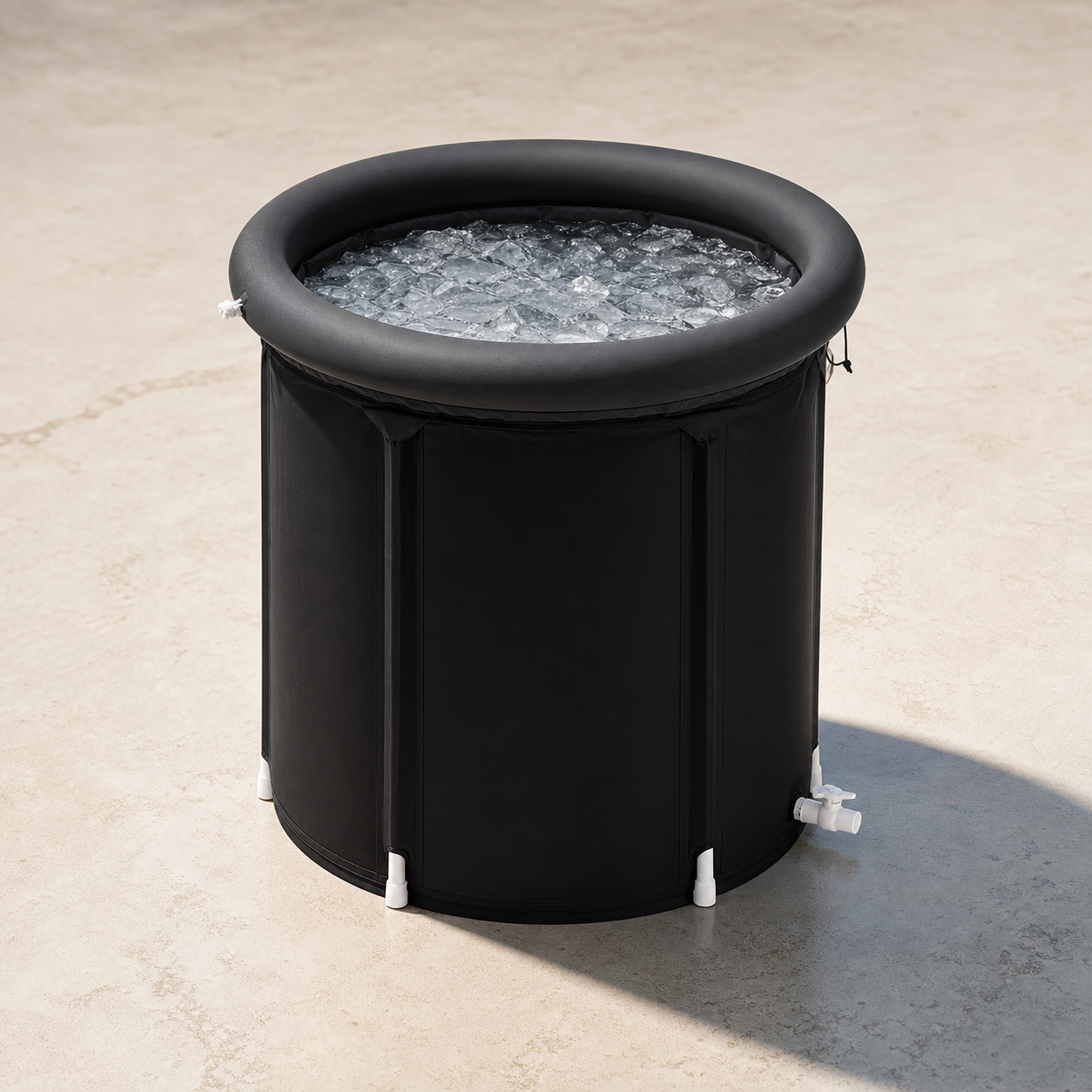 Current portable black ice bath clean open product view