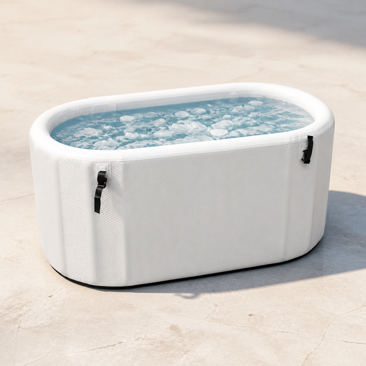 Longshore white inflatable ice bath clean open product view