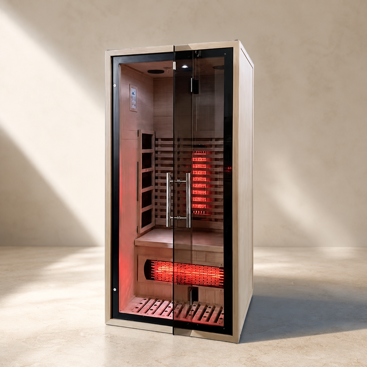 Solace one person full spectrum infrared sauna clean product view